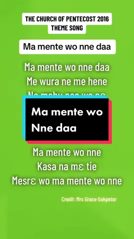 Ma mente wo nne daa #fyp #opente #pentecost #thechurchofpentecost #kuaminath #fypviraltiktok🖤シ゚☆♡ #lyrics #twisong🇬🇭🇬🇭🎶 #fypfypfypfypfypfypfypfypfyp #gracegakpetor @Pentecost_Videos @THE CHURCH OF PENTECOST @PENTECOST_MUSIC_HOME @Emmanuel Kyei Boate @Ruth Rufet Adjei 