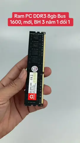 Ram PC DDR3 8gb Bus 1600, mới, BH 3 năm 1 đổi 1 #longervideos #xuhuong #rampcrew #rampc #ram8gbbus1600 #ram8gb #nangcapmaytinh #rammaytinh #ddr3 
