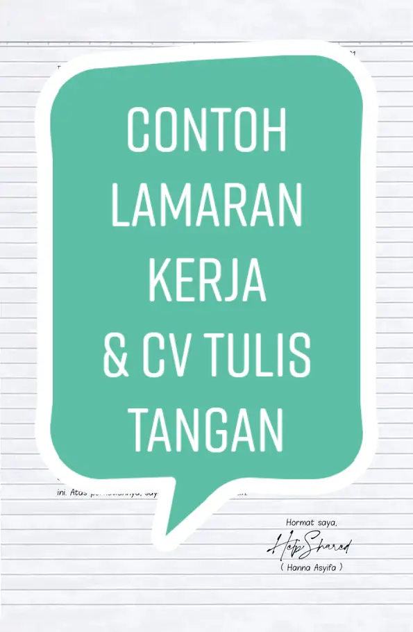 contoh lamaran kerja &cv tulis tangan#fyp #kulipabrikcikarang #kulipabrikkarawang #kebumen #cikarang #cv#lamarankerja 