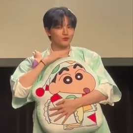 pls he look so happy with that shinchan merch ㅠㅠ precious baby 💕 #junkyu #fyp 