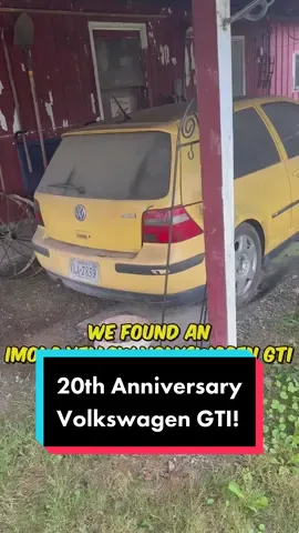 20th Anniversary Volkswagen GTI Found ABANDONED! #wddetailing #satisfying #detailing #oddlysatisfying #cardetailing #foryou #asmr #fyp #satisfyingvideos #barnfind #carcleaning #pressurewashing #carwash 