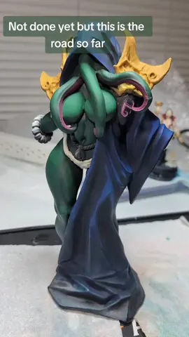 Ask questions if want to know how any of it was done. Progress video and partial How To for painting up this mindflayer/ chuthulu model. This video is to get feedback and criticism about my art. #mini #minis #paint #painting #handpainted #dnd #pinup #pretty #cthulhu #mindflayer #3dprint #3dprinting #fyp #tiktok #artistsontiktok #brush4hire #dnd5e #dndtok 