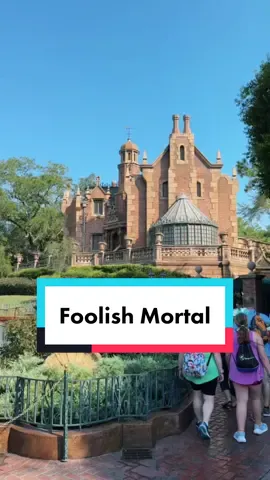 Welcome foolish mortals 👻  #hauntedmansion #magickingdom #foolishmortals #disneyworld 