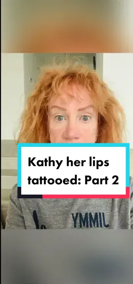 Part Two: The Big Reveal. I got my lips tattooed and the healing process was…. Something. My friend Kristen Johnston thought they were “noticable”, what do you guys think 🤣 stay to the end for final results! #funny #comedy #beauty #tattoos #kathygriffin #fyp #foryoupage 