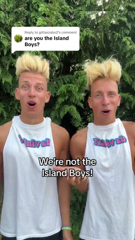Replying to @gittaszabo2 we’re not the Island Boys!