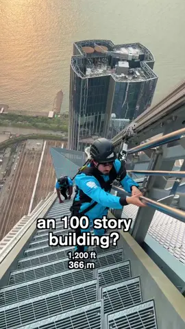 Watch till the end to see me hang off the edge of this 100 story building @EdgeNYC #edgenyc #cityclimbnyc 
