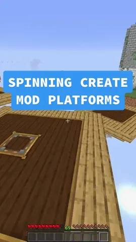 Replying to @jake_lol spinning create mod platforms! :D #mcyt #Minecraft #gamertiktok #minecrafthacks