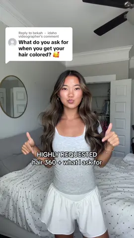 Replying to @bekah - idaho videographer hair 360 and what i ask for! hope this helps 🤗 #hair360 #hairstyle #haircut #fyp #hairday 