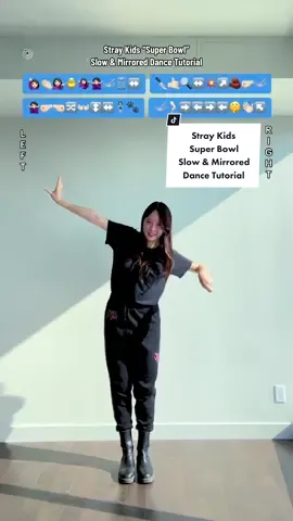 Stray Kids “Super Bowl” slow & mirrored dance tutorial 🩵 #straykids #skz #스트레이키즈 #dancetutorial 