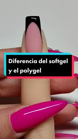 Diferencia entre el polygel y sofgel #polygelnails #polygel #uñaschile #softgel #gelx #gelxnails #manicurehacks 