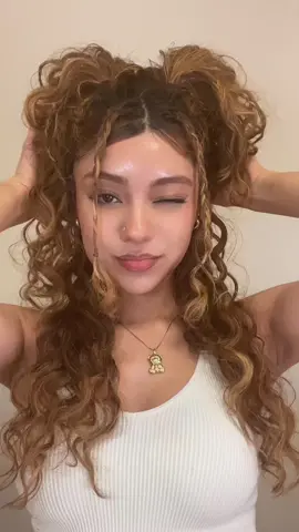 I like it picasso 🎨 #pigtails #hairtut #hairgrwm #summerhairstyles #hairstyletutorial #curlyhair #curlyhairinspo 