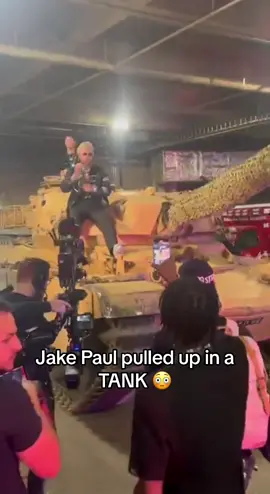 Jake Paul sure knows how to make an entrance 😳🔥 [via @DAZN] 
