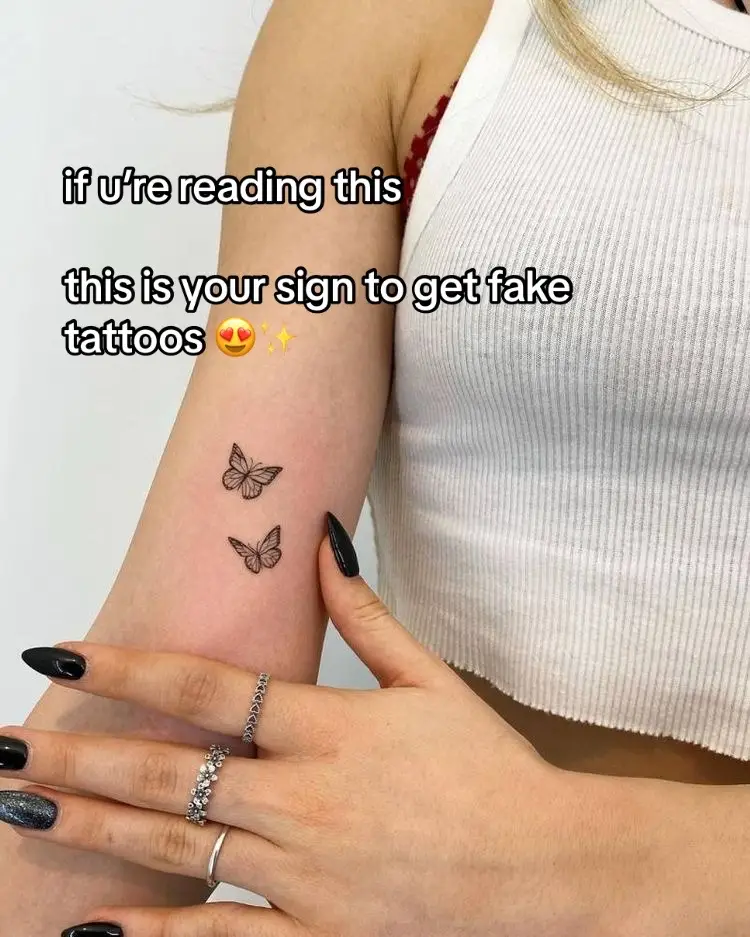 This is ur sign mga anteh!! 😍🤣 Fake tattoo tutorial / Fake tattoo from TikTok shop na long lasting  #faketattoos #taketattootiktokshop #faketattoolonglasting #faketattoosminimalist #faketattootutorial #tattoosticker #tattooideas #tattooideasforgirls