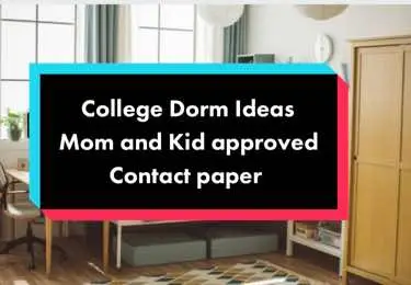 Contact paper will completely change the look of your dorm room!  Easy to put on and remove, you can made surfaces or walls look like marble, brick, wood, so many options!  Its a game changer in upgrading your space.  #recommendations #recommend #productrec #college #collegelife #collegemusthaves #freshman #dorm #dormroom #dormlife #dormroomhack 