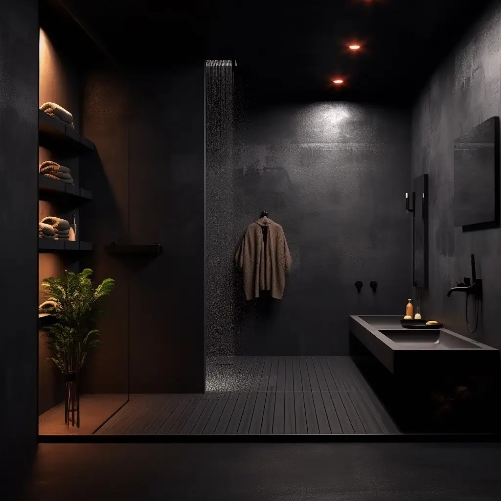 #black #bathroom #interiordesign #architecture 