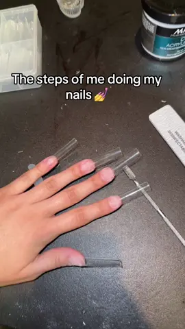 MY SECOND TIME DOING ACRYLICS!! #fixingnails #acrylicnails #nailtok #hologram #holographicnails #kkwbeautymakeup #selftaught #fyp #viralnails 