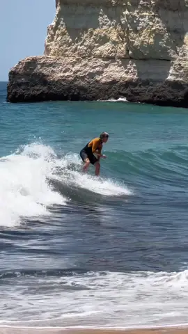 I had to check the other side too 😂 #skimboarding #shorebreak 