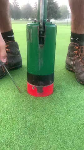 #cupcutting #golftiktok #asmr #asmrsounds #golfcoursemaintenance #pinplacement #golf #golftok #turfmaintenance #morningfog #dannerboots 