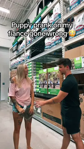 I might have took it too far 😅 #prank #foryou #puppypranks #fyp #fiance #gonewrong 