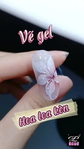 Lên 1 mẫu hoa gel cho ai mê vẽ ạ 💕  #nails #naildesigns #nailpaints #vegel #phuongleshop #nailphuongle 