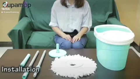 #supamop  360 Degree Spinmop Mop Set Longer design & easy to use #reddotdesignawards #spin mop rotary #cleanwithme #handpressedpins #salewithtiktokshop #mops 