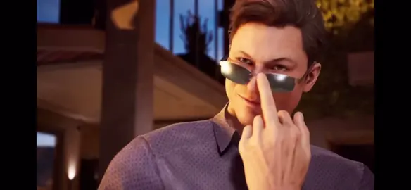 Glasses Adjust Middle Finger Johnny Cage  #MK1 #johnnycagemk1 