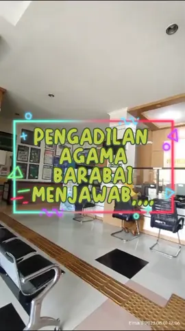 Pengajuan perceraian bagi yang beragama non muslim bisa ke Pengadilan Negeri. Pengadilan Agama khusus menangani Perkara Perdata Islam. @humasmahkamahagung @ditjen.badilag @ptabanjarmasin @rbkunwas @kemenpanrb #Sb2mMantap #RakatSemangatHebat #KemenPANRB #MenPANRB #ceraitalak #ceraigugat #perceraian #cerai 
