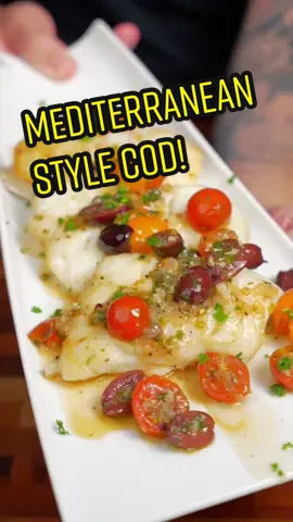 Mediterranean Style Cod! #mediterraneanfood #fishrecipes #codrecipe 