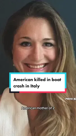 An American publishing executive was killed in boat crash while on vacation with her family in Italy after their boat collided with a sailboat hosting a wedding reception.