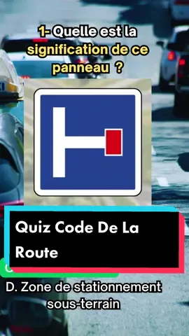 Relève le défi en répondant au quiz code de la route🚗 #codedelaroute #quiz #apprendresurtiktok #permisdeconduire #quizpanneau #tiktokfrance  #tiktokacademie #france  #test #question
