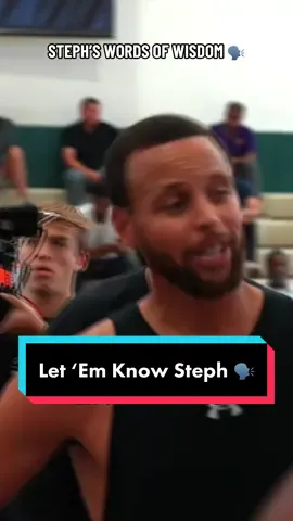 @Stephen Curry shares some words of wisdom to the players at Curry Camp! 🗣️🏀  #NBA #NBASummer #StephCurry #Warriors #basketball #motivation 