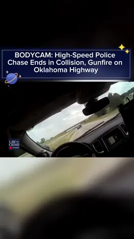 BODYCAM: High-Speed Police Chase Ends in Collision, Gunfire on Oklahoma Highway #cops #police #viral #treanding #foryou #fyp #usa #bikecop #comedia #copsoftiktok #stop 