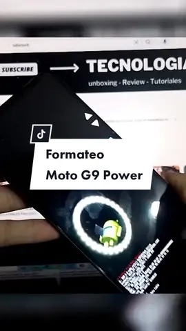 Formateo Moto G9 Power.. Tutorial Completo en mi canal de Youtube. #hardreset #formateocelular #hardresetcelulares #motog9power 