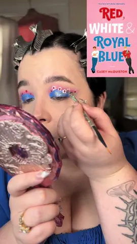 This #RWRBmovie inspired look though?! @Bronte-Marie literally slayed 😍 #RedWhiteandRoyalBlue #MakeUp #BookTok