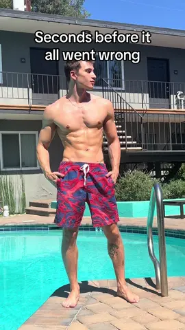 I don’t think I have ever moved so fast in my entire life #fitnessmotivaton #fitnessmodel #poolaccident #pool #CapCut 