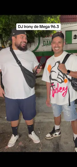 **Interviewing DJ Irony de Mega 96.3**  El DJ atras del perreo intenso! 🚨This interview is for all the fans🚨 Saw the homie outside La Cita in downtown and I asked him if he was down for a quick interview.  He said he was down right away!!  Thank you DJ IRONY!  Shout out to Mega 96.3 🚨🚨 #mega963fm #viral #trending #fyp #viraltiktok 