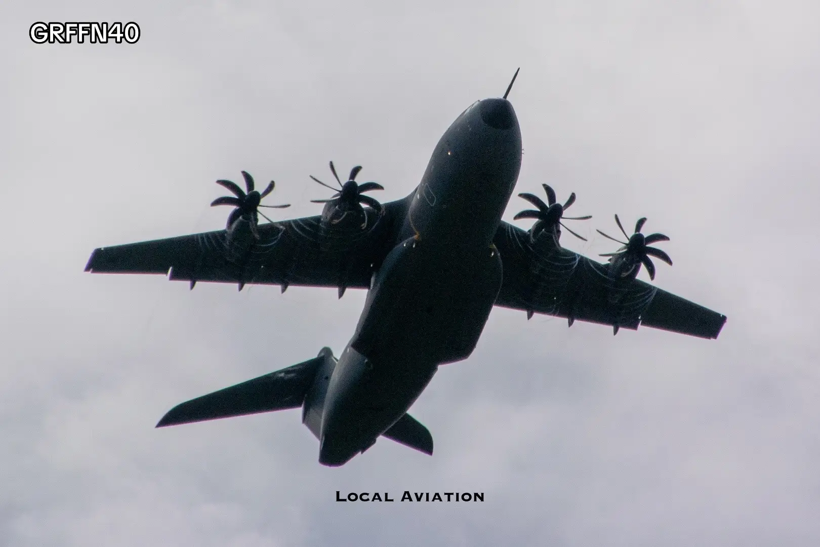 Raf A400M taking off from Brize Norton 