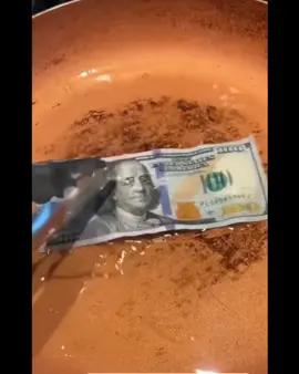 COOK A $100 BILL 💵 😆😂 CRAZY AND MAKE MORE MONEY FROM IT 🤔 #surrealmookie #money #viral #makemoney 