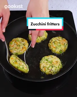 Easy, quick and delicious!! 😍INGREDIENTS
1 zucchini
2 potatoes
1 carrot
1 spring onion
120g of cheese
1 clove of garlic
2 eggs
Salt
Pepper
30g (2 1/2 tbsp) of semolina
Oil for frying

METHOD
1. Grate the zucchini, potatoes, and carrot.
2. In a mixing bowl with grated zucchini add the grated potato and carrot. Add the spring onion, cheese, garlic, and eggs, and season with salt and pepper. Mix them all together.
3. Add the semolina and mix it all. Cover with cling film and set aside for 20 minutes.
4. After time has elapsed make the fritters and transfer them to the pan with hot oil. Fry them until they are golden brown on both sides. #cookistwow #recipes #fritters #FoodTok #Summer #zucchini #easy #quick 