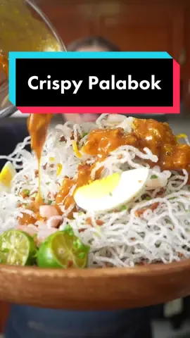 Replying to @Evan CRISPY PALABOK at home 💯🙌 is easier than you think  You can get Good Life Premium Vermicelli in Shopee, Lazada, and Acemarket.ph  RECIPE - Good Life Premium Vermicelli 500g - Cooking oil for deep frying - 400g ground pork - 5 cups of water + 5 tbsp annatto seeds - 1 medium onion, diced - 4-5 cloves garlic, minced - 3 or more tbsp. Tinapa Flakes - 1 pc. Shrimp Cube - 1/2 cup cornstarch + 1 cup water (pour little by little to achieve desired thickness of sauce)  - Salt or Patis (Fish Sauce) to taste water - Black Pepper Topping Options - Hard boiled eggs  - Green Onions, thinly sliced - Crispy Garlic - Cooked Small Shrimp - Calamansi #foodporn #food #foodlovers #FoodLover #foodieph #Foodie #delicious #fyp #tiktokfood #FoodTok #Recipe #cooking  #foodlover #delicious #yummy #abimarquez