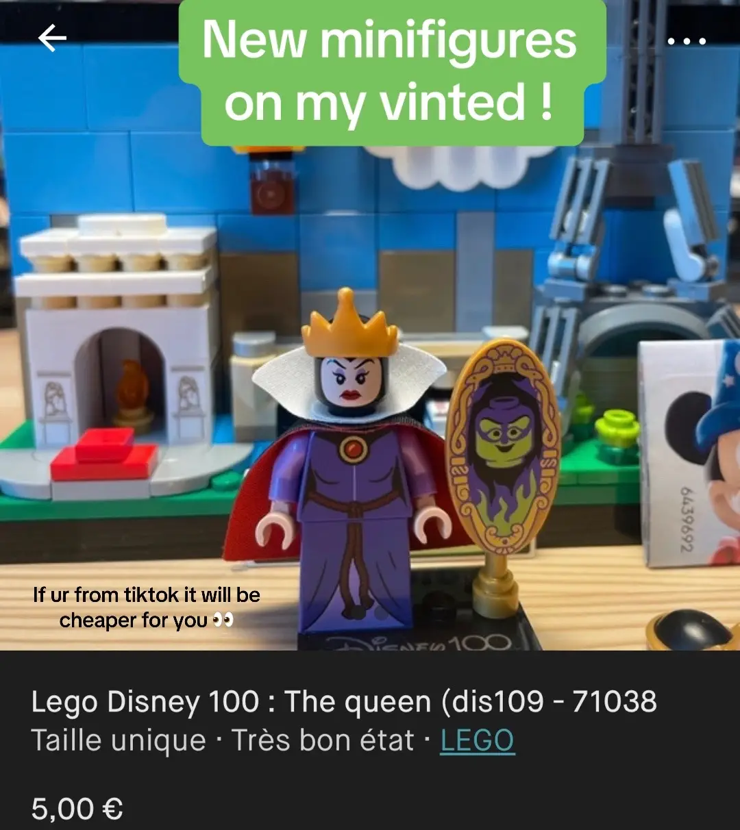 New arrival on my vinted, hit me up if ur interested !!  #lego #fyp #foryou #fyplego #legotiktok #vinted #legovinted #legosale #legopromo #legobusiness #legominifigures #minifigure #minifigures #legominifigure #legoseries23 #legoseries24 #legodisney #disney #thequeen #aurora #disney100 