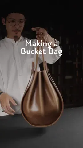 Making a Bucket Bag #ASMR #leathercraft #handcraft 