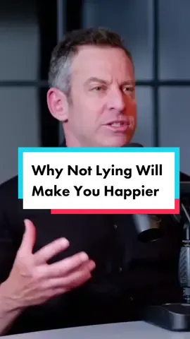 Not lying, and telling the truth will make you happier. #tellthetruth #samharris #diaryofaceo #motivationstop 