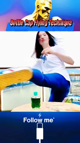 Bottle cap flying Technique.#fpyシ #kungfu #foryou #bottle #bottlecap #flyingkick #fighting #challenge #fpy_tiktok #technique #foryourpage 