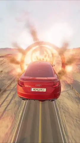 Qual carro passa por 10 anéis de fogo? 🧐 pt.2 #beamngdrive #carros #jumptest #simulador 