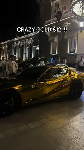 Have you ever seen a gold one ?  #ferrari #812superfast #812 #monaco 