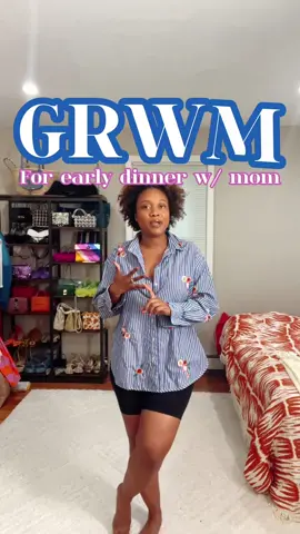GRWM to grab an early dinner with my mother. #ootdblackgirls #blackfashiontiktok #blackwomengrwm 