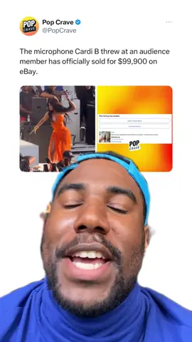 This was wild! #ebayfinds #cardib #hiphopnews #hiphopculture #stantwitter #blacktwitter 
