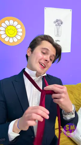 When you can't tie your tie! || A quick and simple quick trick that everyone can definitely handle🤣 #fyp #LearnOnTikTok #DIY 