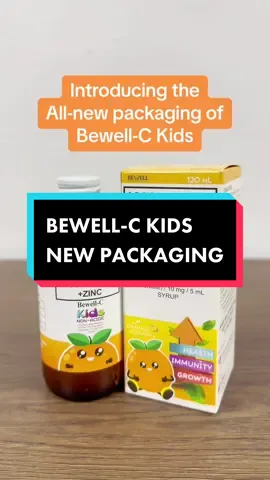 BEWELL-C KIDS NEW PACKAGING‼️ #bewellckids #vitaminc #zinc #newlook #newpackaging #rml